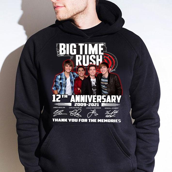 Big Time Rush Pop Band 12th Anniversary 2009-2021 Signatures t-shirt hoodie