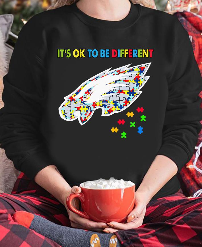 It's Ok To Be Different Philadelphia Eagles Autism Awareness t-shirt sweatshirt