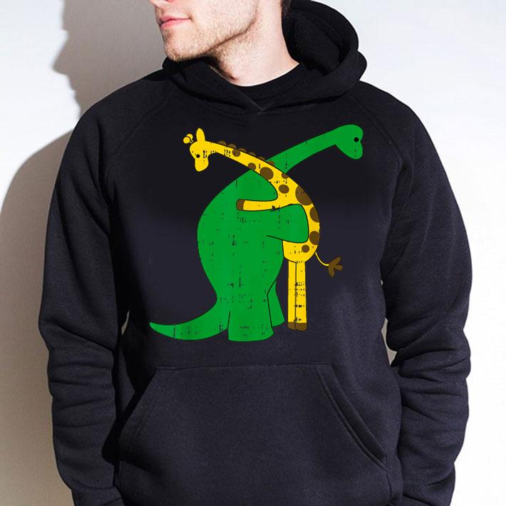 Premium Giraffe Dinosaur Hug Love Dino Animals Safari Halloween Gift t-shirt hoodie