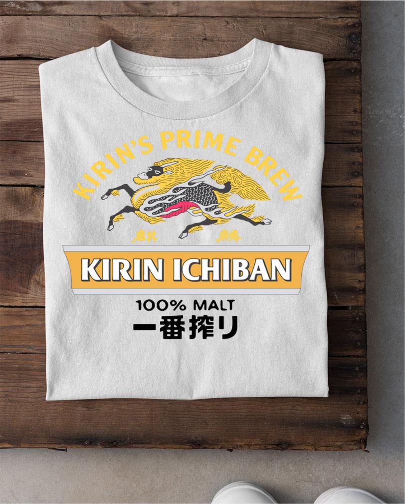 Kirins Prime Brew Kirin Ichiban 100 Malt t-shirt shirt