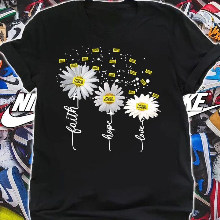 Dollar general faith hope love flower t-shirt shirt