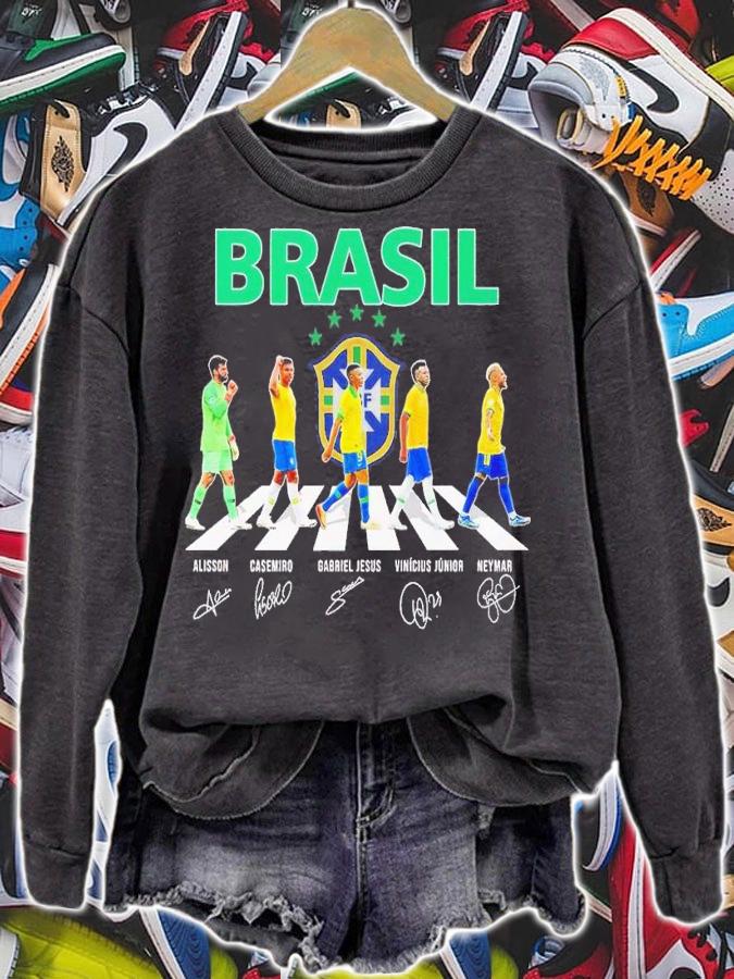 Brasil Abbey Road Alisson Casemiro Gabriel Jesus Vinicius Junior Neymar shirt t-shirt sweatshirt
