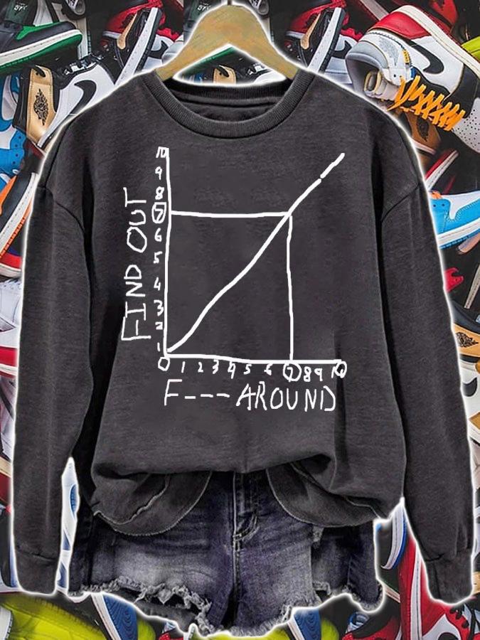 Fuck around and find out statistics teacher shirt t-shirt sweatshirt