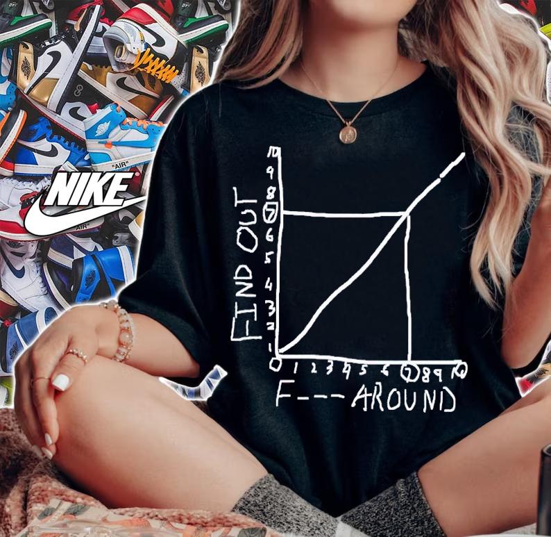 Fuck around and find out statistics teacher shirt t-shirt woman shirt