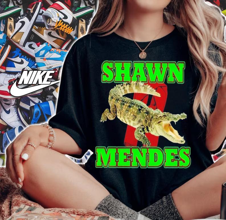 Gator shawn mendes shirt t-shirt woman shirt