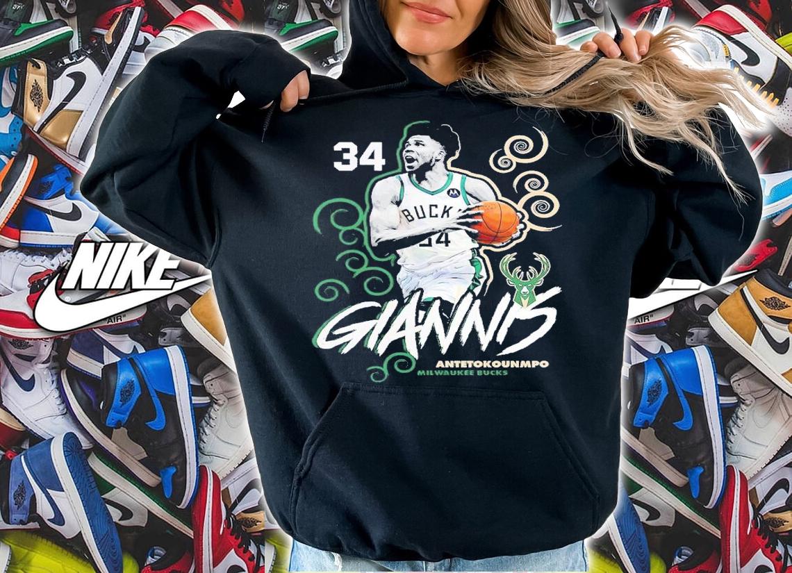 Giannis Antetokounmpo Milwaukee Bucks Competitor shirt t-shirt hoodie