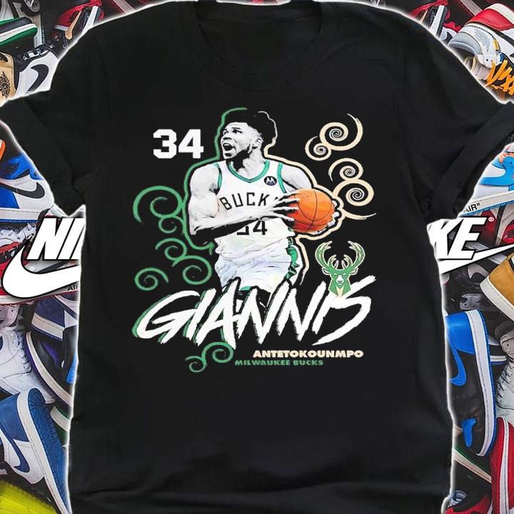 Giannis Antetokounmpo Milwaukee Bucks Competitor shirt t-shirt shirt