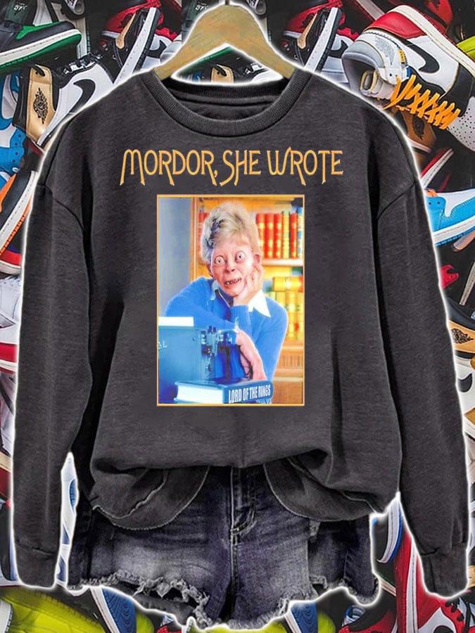 Goblin Mordor she wrote Lord of the Rings shirt t-shirt sweatshirt