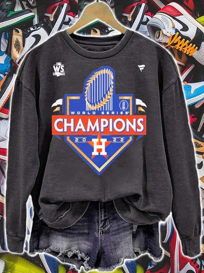Houston Astros Heather Charcoal 2022 World Series Champions Locker Room Shirt t-shirt sweatshirt