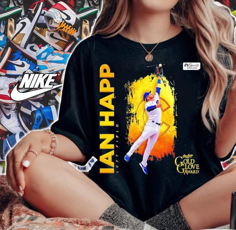 Ian Happ left field Gold Glove Award shirt t-shirt woman shirt