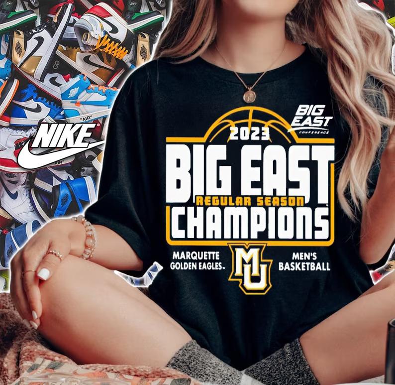 Marquette Golden Eagles 2023 Big East Regular Season Champions shirt t-shirt woman shirt