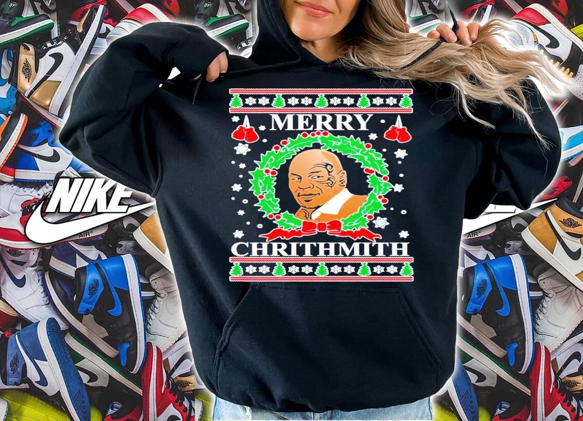 Merry Chrithmith Mike Tyson Meme Shirt t-shirt hoodie