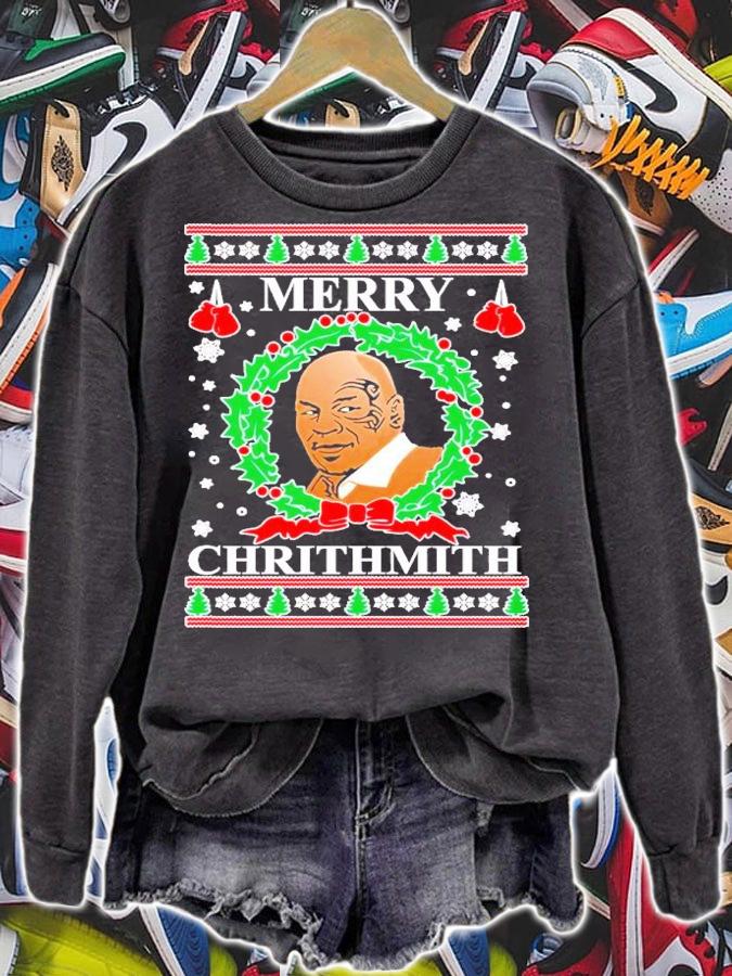 Merry Chrithmith Mike Tyson Meme Shirt t-shirt sweatshirt