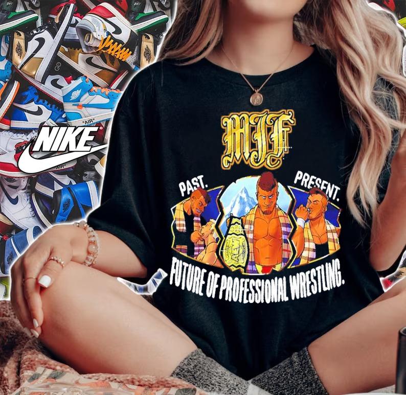 MJF Past Present Future Of Professional Wrestling Shirt t-shirt