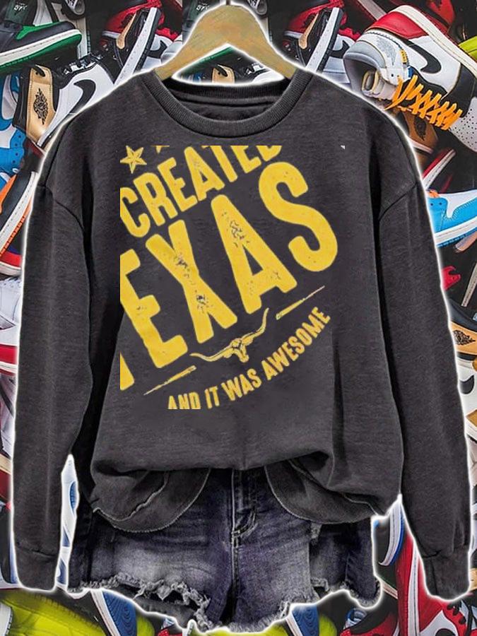 On the Eighth Day God created Texas and it was awesome shirt t-shirt