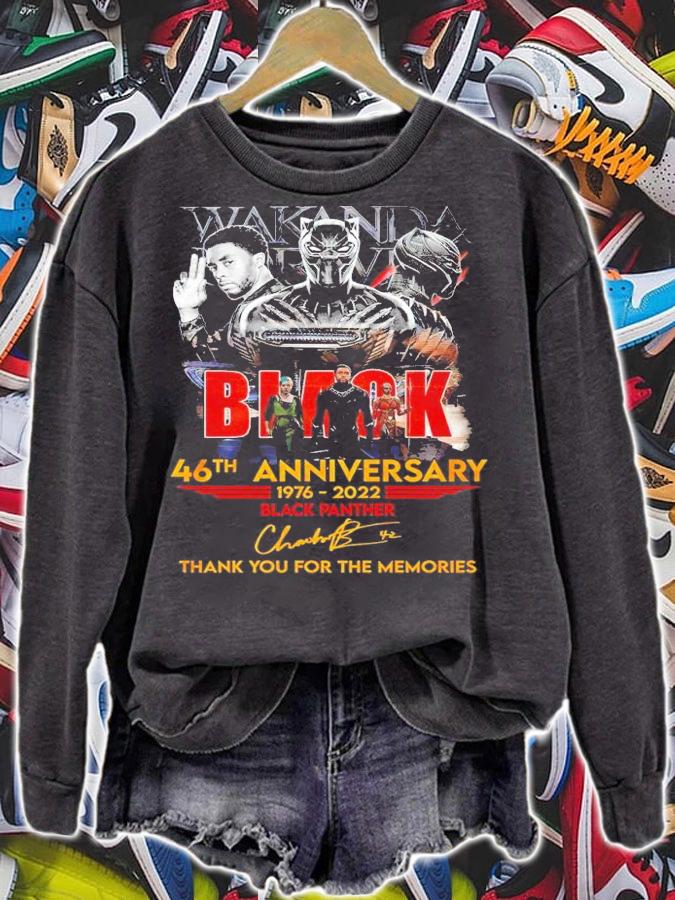 Black Panther 46th anniversary 1976 2022 thank you for the memories signature shirt t-shirt sweatshirt