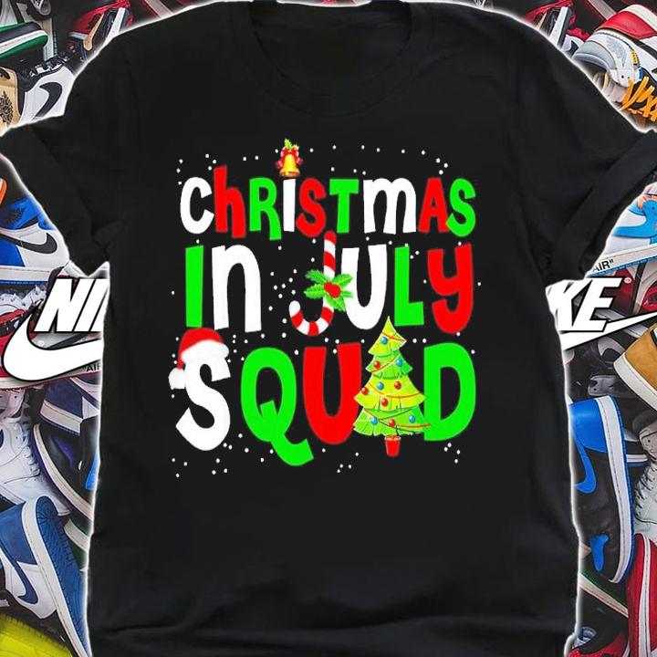 Christmas In July Squad Funny Summer Xmas Men Women Kids T-shirt t-shirt