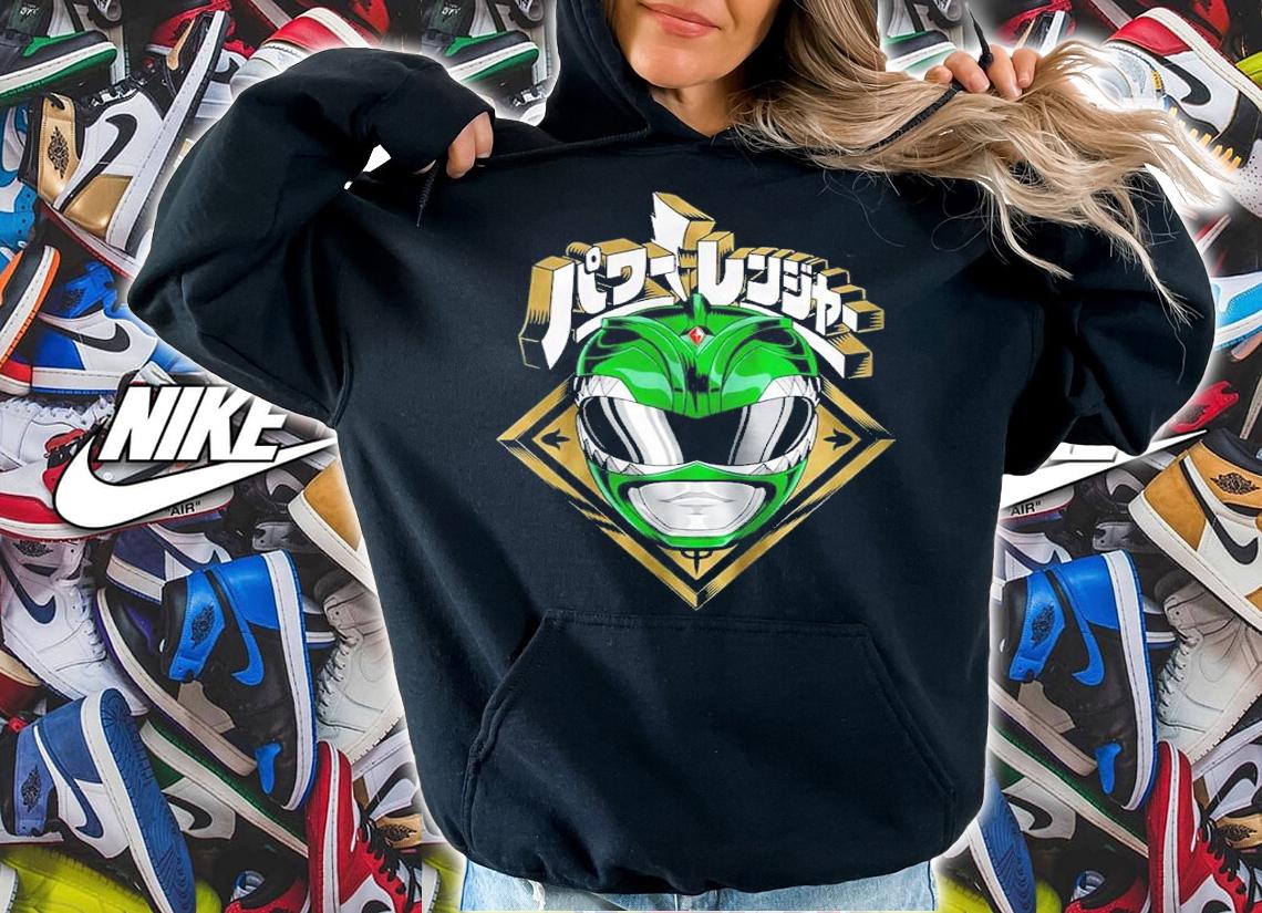 Mighty Morphin Power Rangers Green Ranger Helmet shirt t-shirt hoodie