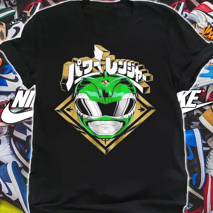 Mighty Morphin Power Rangers Green Ranger Helmet shirt t-shirt shirt