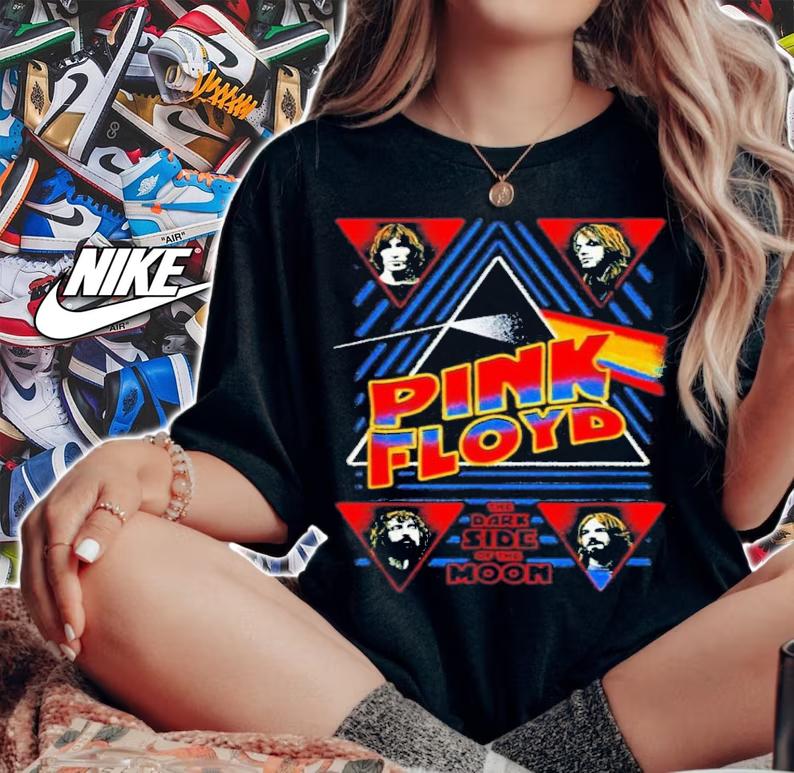 Pink Floyd The Dark Side Of The Moon Rock Band Concert 2022 Shirt t-shirt woman shirt