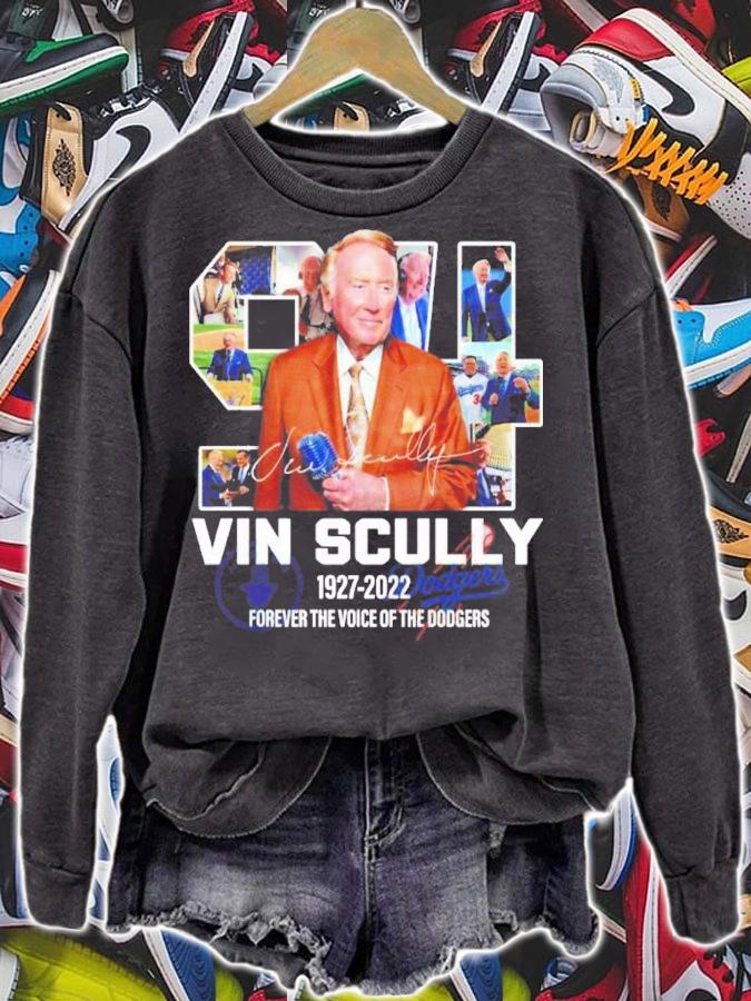 RIP Vin Scully 1927-2022 Forever The Voice Of The Dodgers Shirt t-shirt
