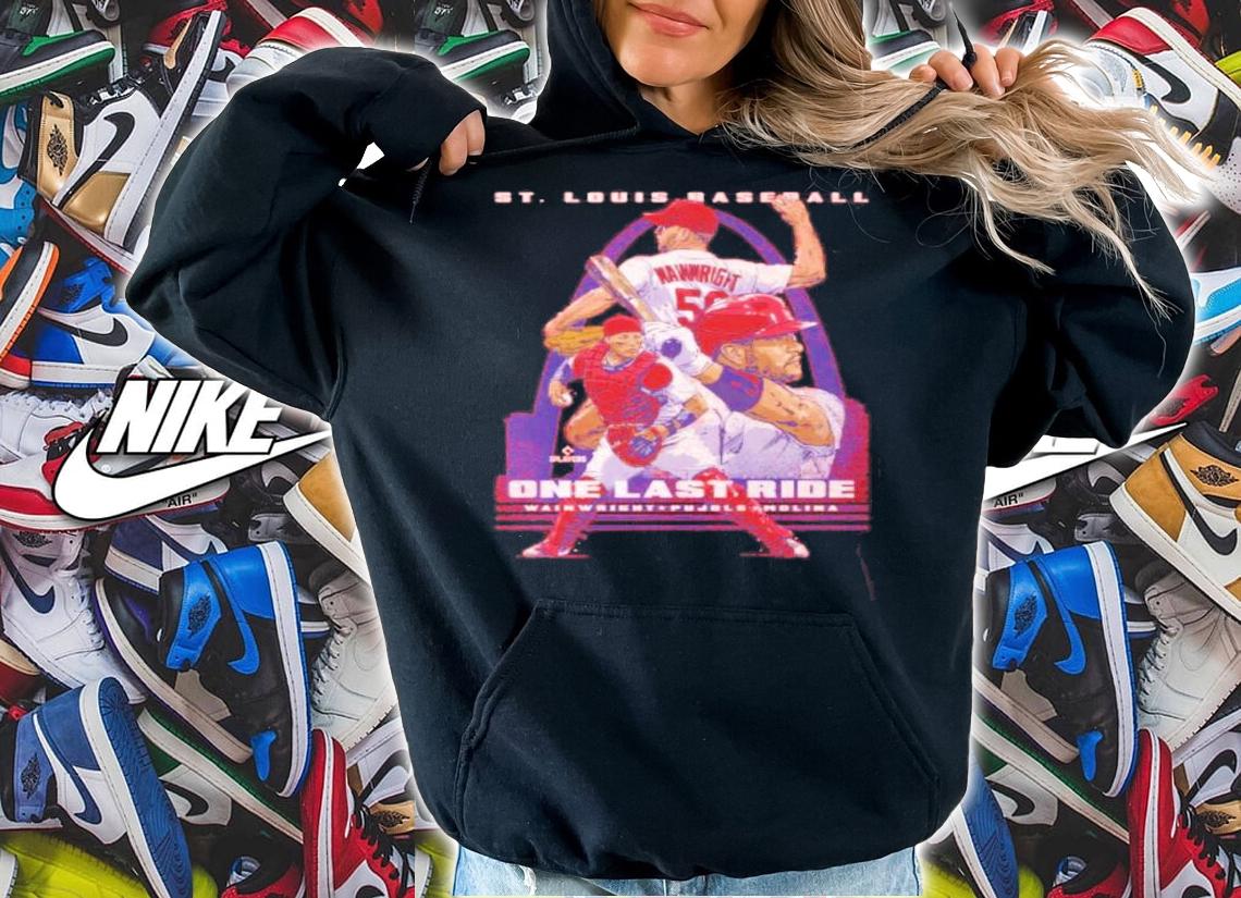 Adam Wainwright Albert Pujols And Yadier Molina St. Louis Last Ride Baseball t-shirt