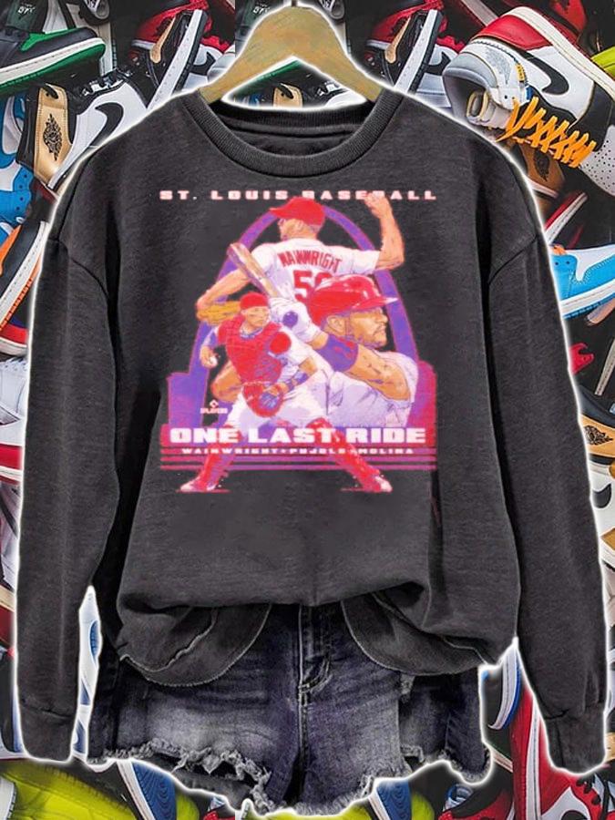 Adam Wainwright Albert Pujols And Yadier Molina St. Louis Last Ride Baseball t-shirt