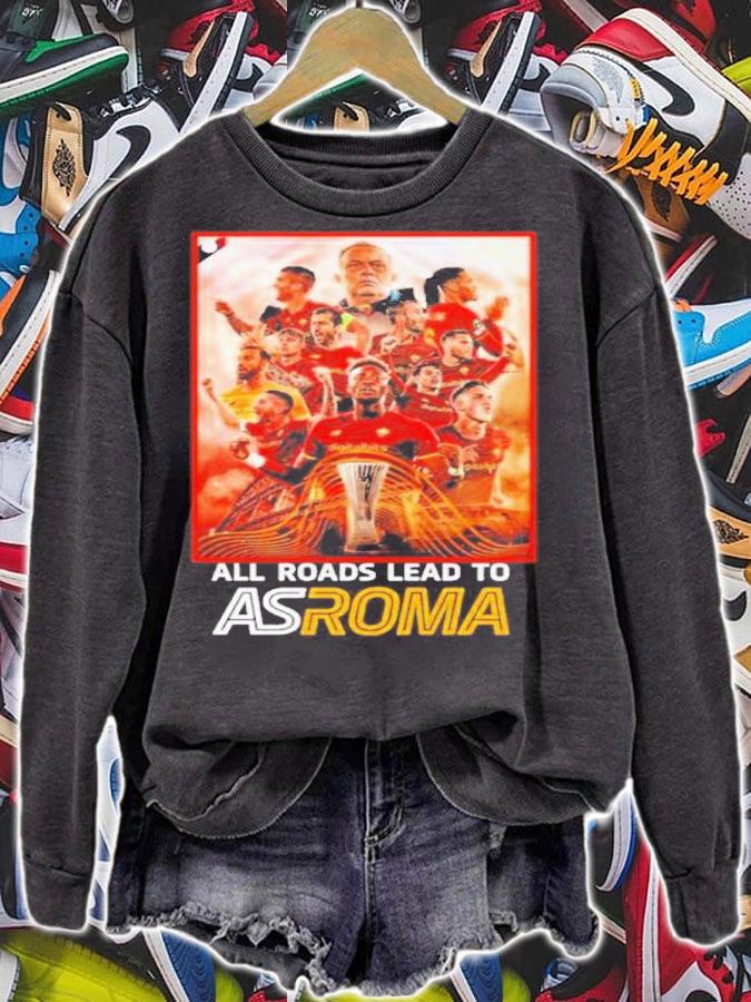 All Roads Lead To AS Roma Team Winners Champions Shirt t-shirt