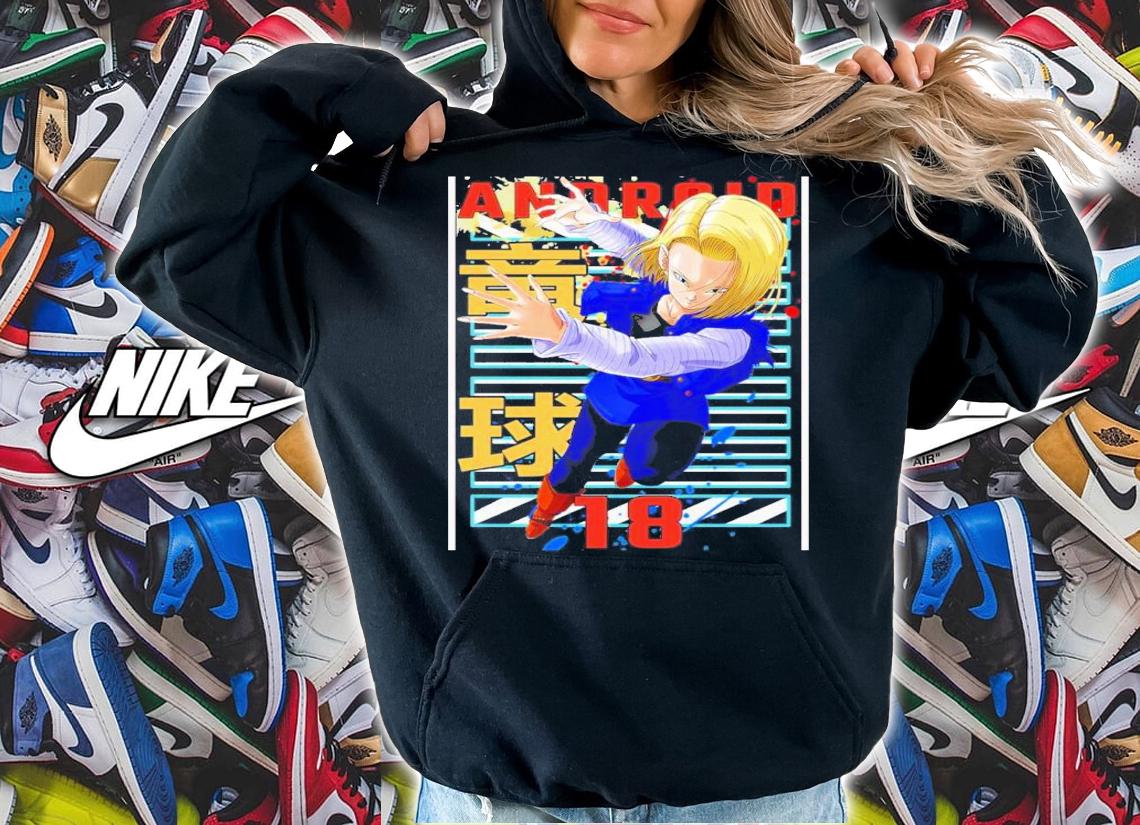 Android 18 Dragon Ball Cool Japanese Anime Manga Shirt t-shirt
