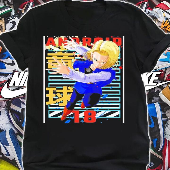 Android 18 Dragon Ball Cool Japanese Anime Manga Shirt t-shirt