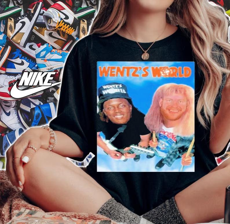 Annie Agar Wentz's World Carson Wentz Washington Commanders T-Shirt t-shirt