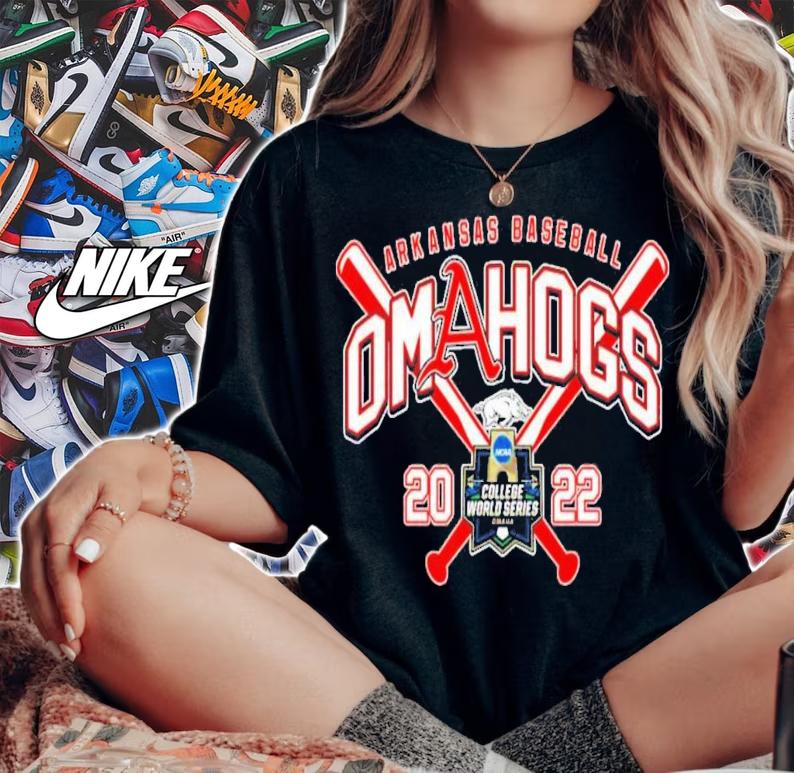 Arkansas Razorback Omahogs 2022 College World Series T-Shirt t-shirt woman shirt