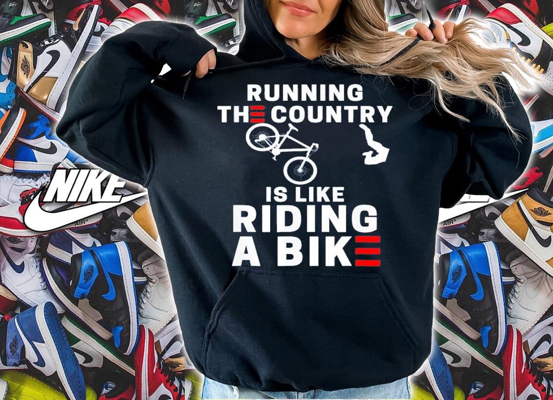 Biden Falling Off His Bicycle Biden Falls Off Bike Meme T-Shirt t-shirt