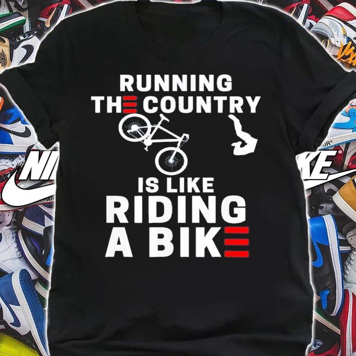 Biden Falling Off His Bicycle Biden Falls Off Bike Meme T-Shirt t-shirt