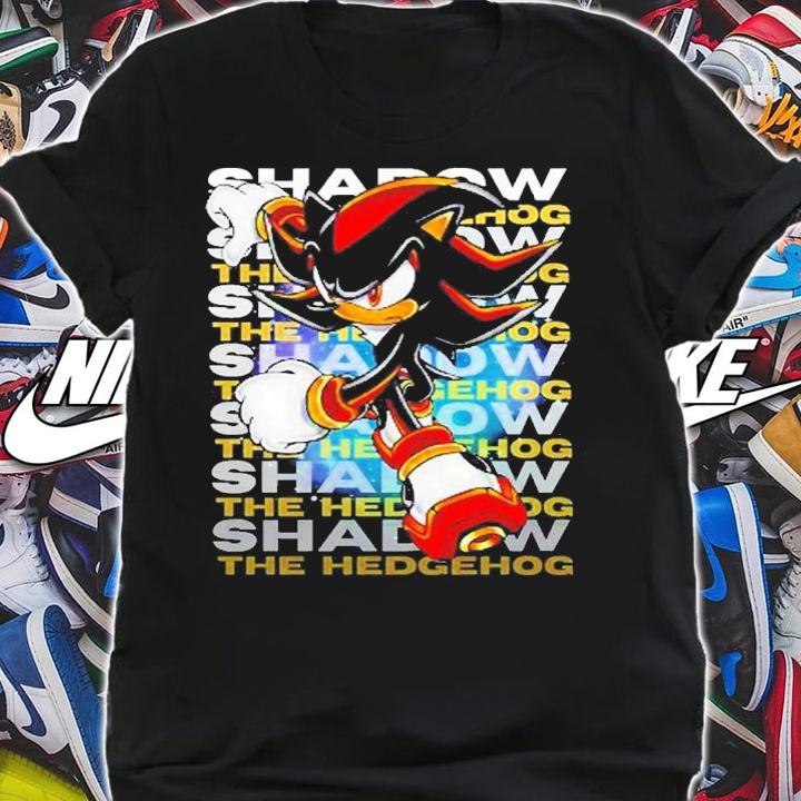 Character Shadow The Hedgehog Sonic Nintendo Game Vintage Shirt t-shirt