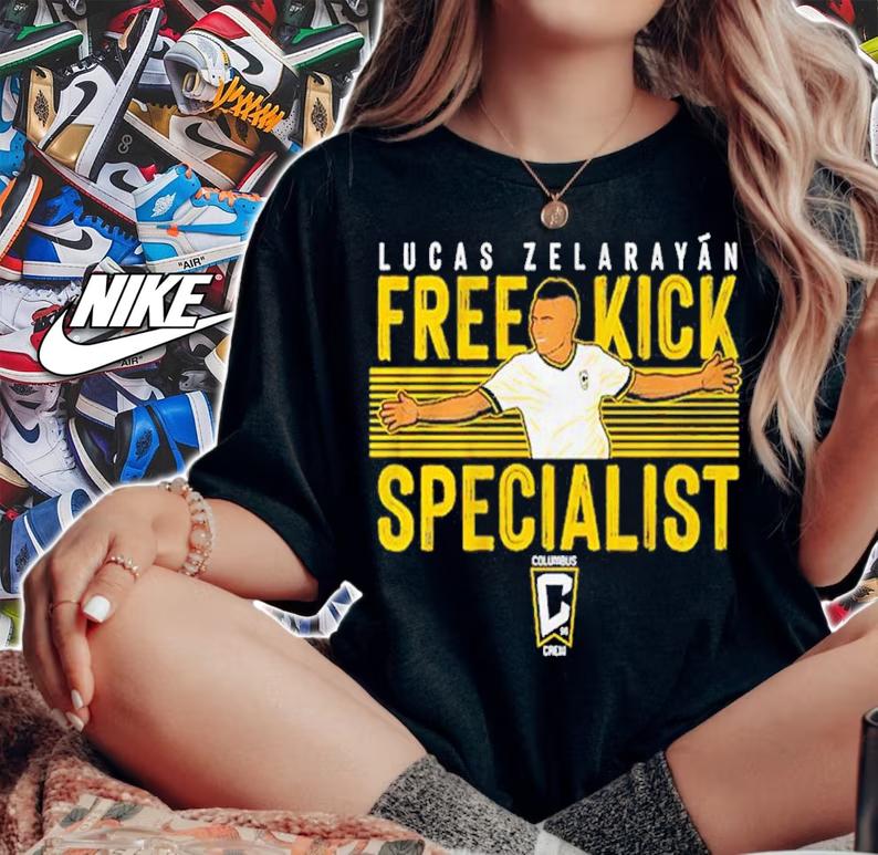 Columbus Crew Lucas Zelarayn Free Kick Specialist shirt t-shirt