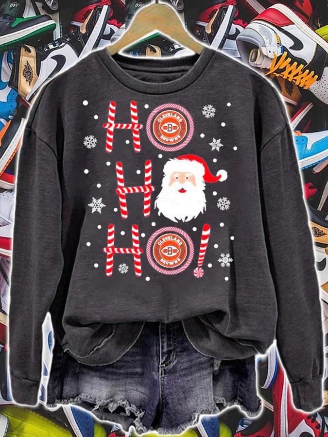 Santa Claus Ho Ho Ho Cleveland Browns Christmas Cleveland Browns Shirt t-shirt