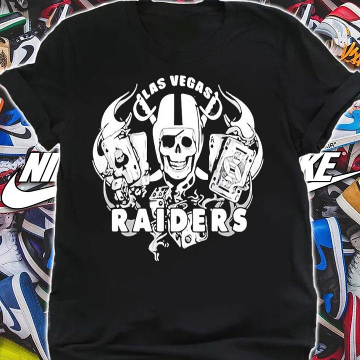Skull in Las Vegas Raiders Essential shirt t-shirt