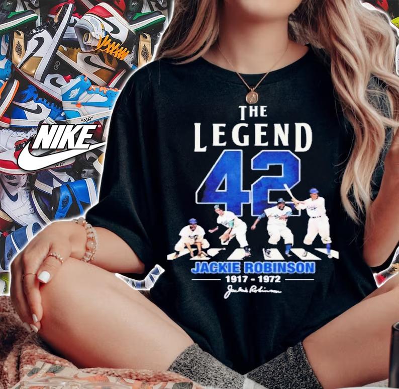 The Legend 42 Jackie Robinson Los Angeles Dodgers 1917-1972 Signature Shirt t-shirt