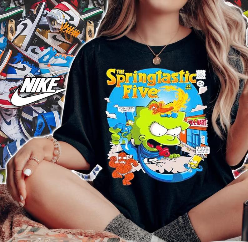 The Springtastic Five The Simpsons Shirt t-shirt woman shirt