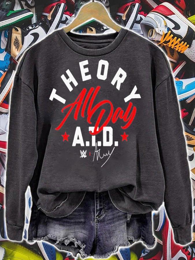 Theory A-Town Down Text shirt t-shirt sweatshirt