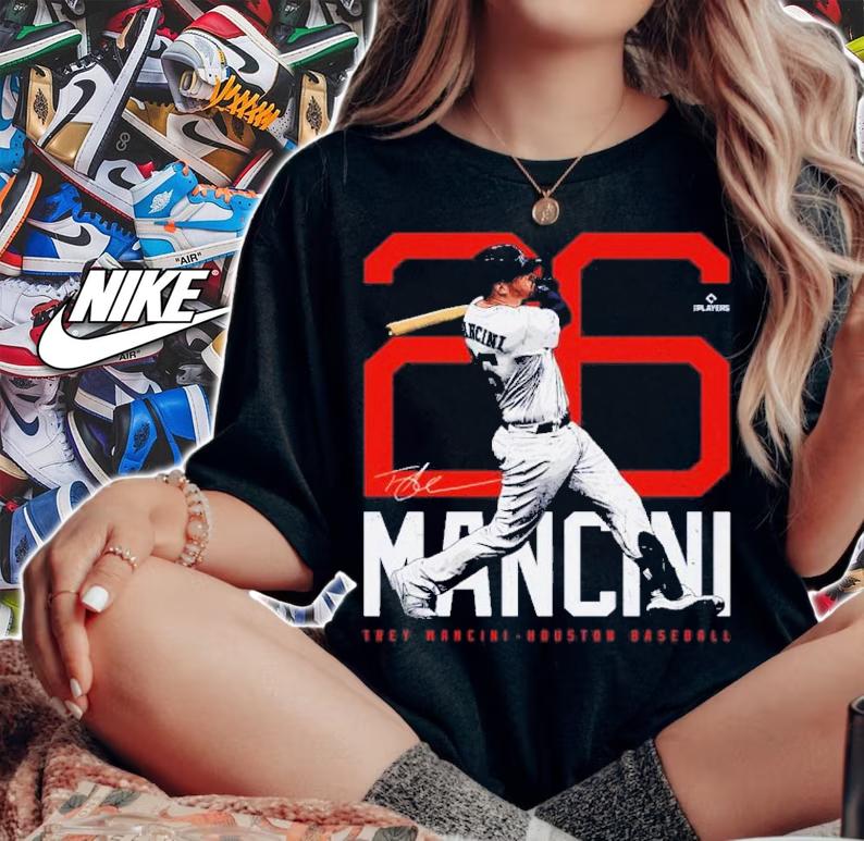 Trey Mancini Houston Bold Number Baseball Signature Shirt t-shirt