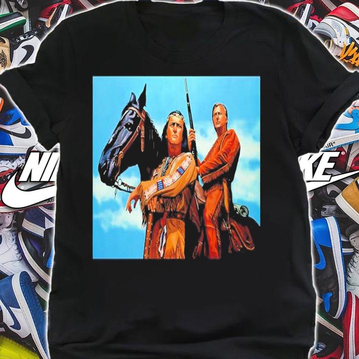 Winnetou and Old Shatterhand Painting shirt t-shirt
