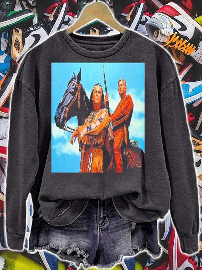Winnetou and Old Shatterhand Painting shirt t-shirt