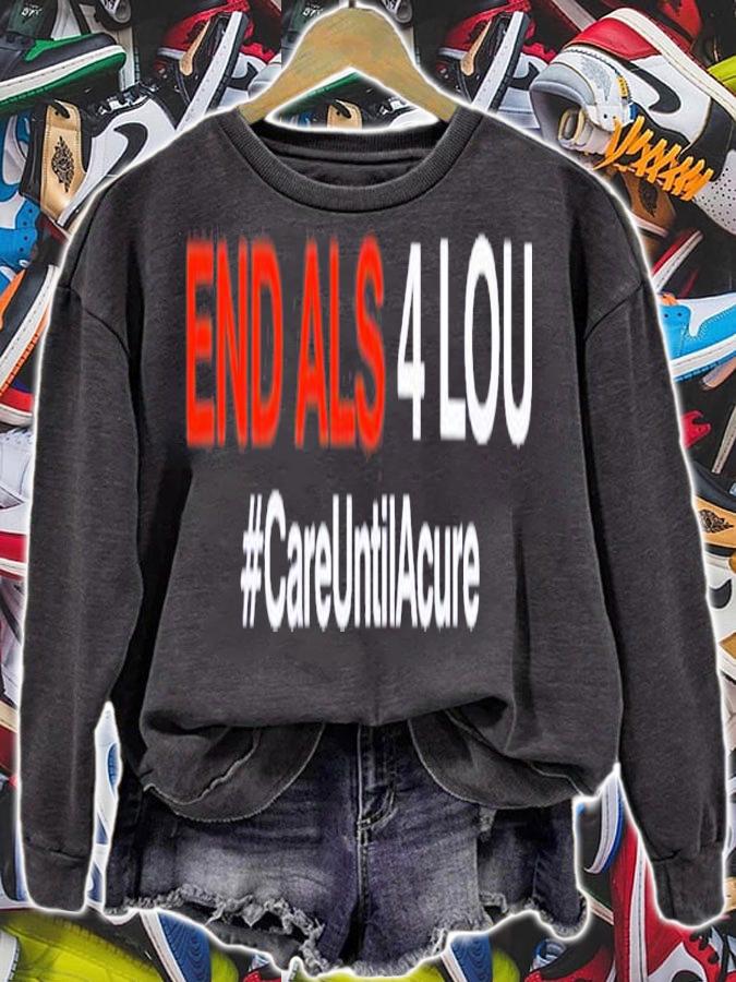 Detroit Tigers End Als 4 Lou #CareUntilAcure T-Shirt t-shirt sweatshirt