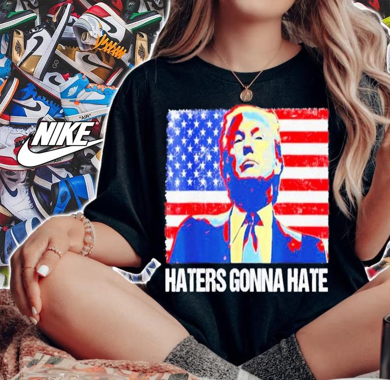 Donald Trump Haters Gonna Hate American Flag 2024 Shirt t-shirt