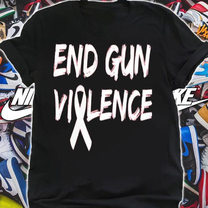 End Gun Violence Ribbon Shirt t-shirt