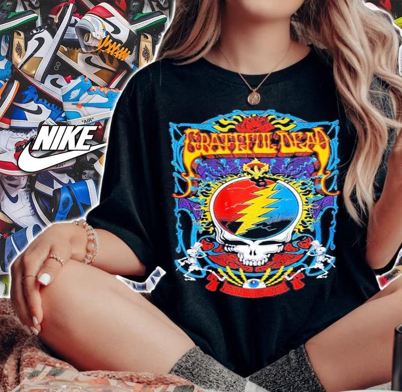 Grateful Dead Steal Your Face Skeleton Shirt t-shirt