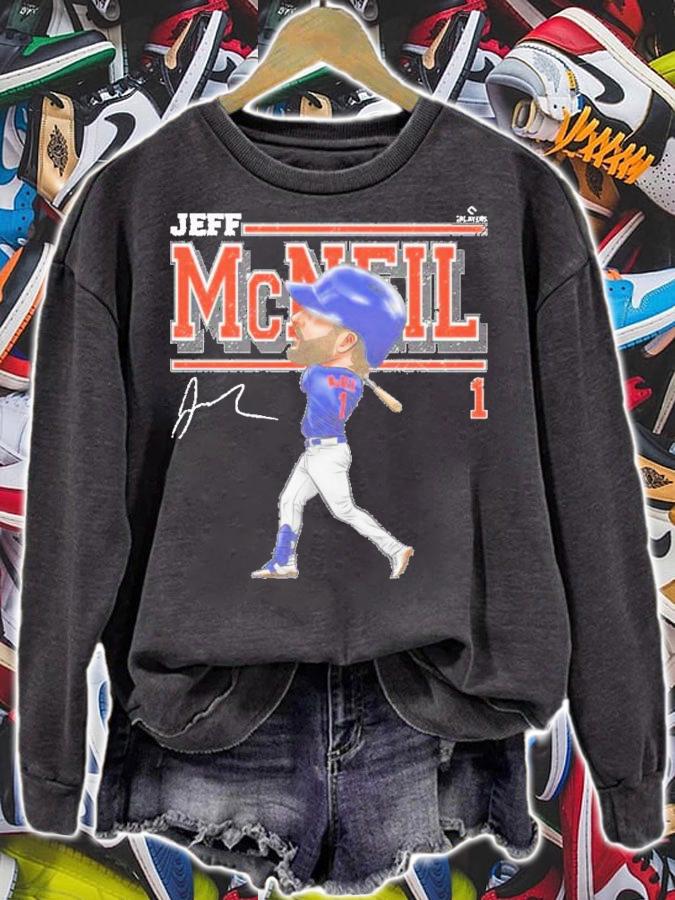 Jeff McNeil New York M Cartoon Baseball T-Shirt t-shirt sweatshirt