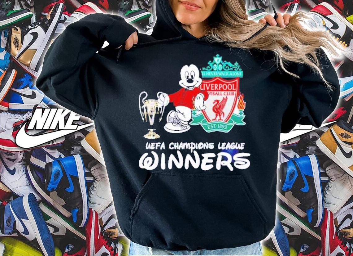 Liverpool x Mickey Mouse Disney Lover Champion League Winner Shirt t-shirt